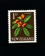NEW ZEALAND - 1960  THIRD PICTORIAL 1d  PERF. 14 1/2 X 13  MINT NH - Ungebraucht