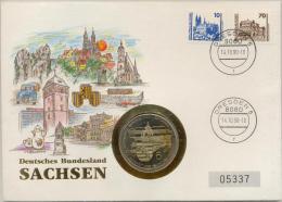 1990 Numisbrief Bundesland Sachsen - Sonstige & Ohne Zuordnung