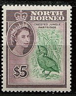 Bornéo Du Nord ** N° 329 - Elizabeth II Et Oiseau : Perdrix - Bornéo Du Nord (...-1963)