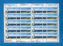 Canada ** -x- 1997 - Yvert 1515/16 - Inaugurazione Del Ponte Della Confederazione.  Foglio Di 20. MNH - Ganze Bögen