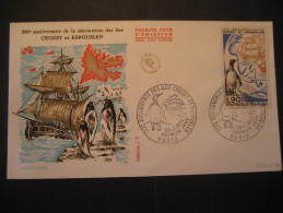 Paris 1972 200 Anniv. Decouverte Iles CROZET KERGUELEN Antarctic Antarctics South Pole Penguin Fdc France - Autres & Non Classés