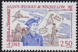 SAINT-PIERRE-ET-MIQUELON SPM  570 ** MNH Baron De L'Espérance Et Compagnies Franches De La Marine 1992 - Nuevos