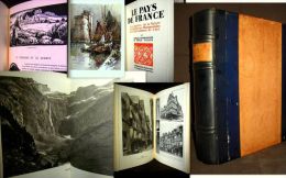 Delcampe - PAYS De FRANCE Gravure Aquarelle Wagner Rel Paris Bretagne Normandie Loire Poitou Berry Auvergne Languedoc Pyrenees 1950 - Alpes - Pays-de-Savoie