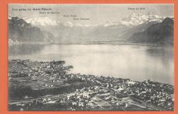 N14/438, Vue Prise Du Mont-Pélerin, Dents De Morcles, Mont Velan, Mont Catogne, Dents Du Midi, Vevey, Circulée 1914 - Morcles