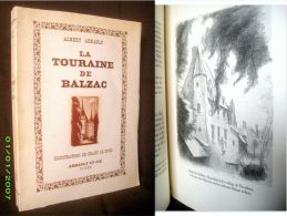 "La TOURAINE De BALZAC" Indre & Loire Dessin Picart Le Doux ARRAULT 1947 ! - Pays De Loire