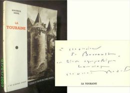 "TOURAINE" Maurice BEDEL Indre Et Loire Chateau Envoi Signé Inscribed à Serge BARRAULT Gigord GENS & PAYS De CHEZ NOUS ! - Pays De Loire