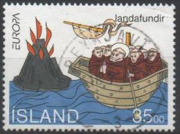 ISLANDE ICELAND 753 (o) Landafundir Volcan Barque  Moine Voyage Se Saint Brendan - Gebruikt