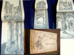 "Le MONT SAINT MICHEL" Gravure MEROVAK (= Robuchon) Abbaye Eglise Normandie Ca 1900 ! - Normandie