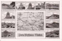 AK Porta Westfalica - Minden - Mehrbildkarte - 1953 (8281) - Porta Westfalica