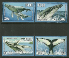 Fiji      "Whales"     Set    SC# 1187-90  MNH** - Whales