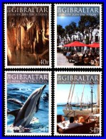 GIBRALTAR 2004 EUROPA - CEPT SC#960-63 MNH CV$7.50 DOLPHIN, CAVES, SHIPS (3ALL) - Dolphins