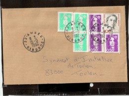 CAD   / 2618X3+2619X3+ TIMBRE ALLEMAND  33 - AMBES - Storia Postale