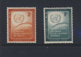 ONU 1957  YVERT  N°52/53 NEUF MNH** - Unused Stamps