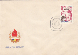 60- SCOUTS, SCOUTISME,YOUTH PIONEERS' DAY, SPECIAL COVER, 1967, ROMANIA - Cartas & Documentos