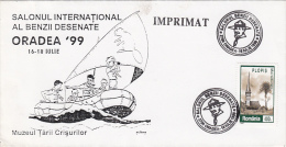 49FM- SCOUTS, SCOUTISME,CARTOONS FESTIVAL, SPECIAL COVER, 1999, ROMANIA - Covers & Documents