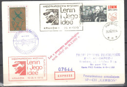 Poland 1970 - Aircraft Postal Flight. Plane SP-CH '"GAWRON" - Aviones