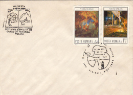 81-AMUNDSEN- FIRST ANTARCTIC EXPEDITION, PENGUINS, SPECIAL POSTMARK ON COVER, 1986, ROMANIA - Antarctic Expeditions