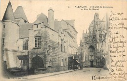 61 ALENCON - Tribunal De Commerce Et Rue Du Bercail - Alencon