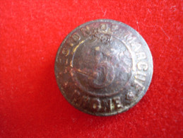 Bouton Militaire : Légion De Marche Rhône : N° 5  . époque Napoléon III ? Légion étrangère ? ? ? - Buttons