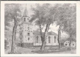 NL.- Emmen. Nederlands Hervormde Kerk. Tekening Van Ger Mulder. 2 Scans - Emmen