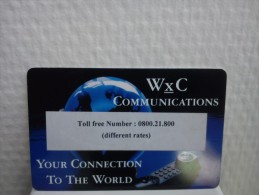 Wxc Communications 300 BEf With Sicker Used Rare - Cartes GSM, Recharges & Prépayées