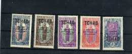 - FRANCE COLONIES .  TCHAD . TIMBRES DE 1924 . NEUFS AVEC CHARNIERE - Neufs