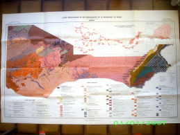 Carte Pedologique Repub. NIGER Feuille "ZINDER" (Ech: 1:5000.000) Map Afrique Africa Afrika Geologie Agriculture 1964 ! - Topographische Karten