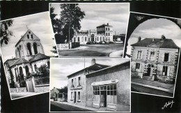 FOSSES-LE-VIEUX MAIRIE CAFE TABAC " POSTILLON " GARE EGLISE MULTIVUES 95 VAL-D'OISE - Fosses