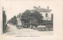 MONTSOULT AVENUE DE LA GARE HOTEL RESTAURANT TABAC ANIME 95 VAL-D'OISE - Montsoult