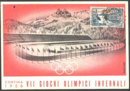 ITALIA - ITALY - CORTINA -  SCI : PATTINAGGIO VELOCITA - MK - 1956 - Invierno 1956: Cortina D'Ampezzo