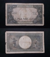 ROMANIA 1000 LIES BANKNOTE 10th SEPTEMBER 1941 CIRCULATED LOOK !! - Rumania