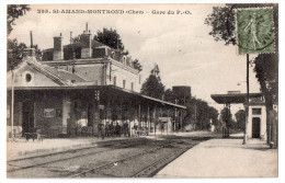 Saint-Amand-Montrond, Gare Du P-O., 1922, éd. X. Goutagny N° 205 - Saint-Amand-Montrond