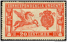 ES256-L2082THMI.URGENTE. España.Spain.Espagne.PEGA SO.1905 .(Ed 256*) Con Charnela .LUJO - Mitologia