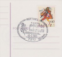 DV 2321) Rottweil 1983, H. Von Besele, 100 Jahre Narrenmarsch, Narrensprung, Federhannes, Fasching Karneval - Other