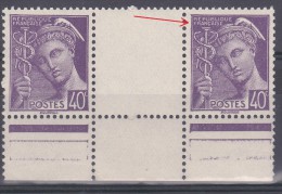 FRANCE VARIETE  / MAURY 413  TYPE MERCURE   NEUFS LUXES - Unused Stamps