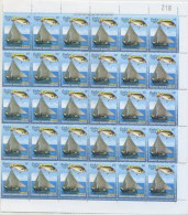 2005.522 CUBA COMPLETE MNH SHEET 2005 SHIP AND FISH - Blocks & Sheetlets