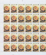 2005.524 CUBA COMPLETE MNH SHEET 2005 ZOO ELEPHANT LION - Blocks & Sheetlets