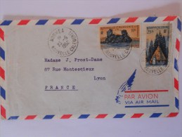 Nouvelle Caledonie Lettre De Noumea 1952 Lyon - Storia Postale