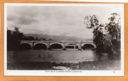 Ponte De La Lumbea Caledonia Old Real Photo Postcard - Nouvelle-Calédonie