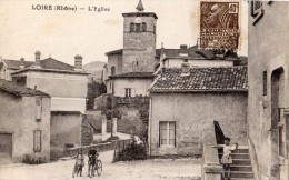 LOIRE-SUR-RHONE L'EGLISE FILLETTE AVEC SA POUPEE - Loire Sur Rhone