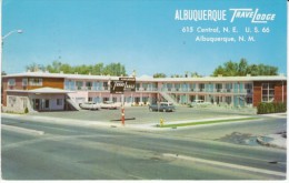 Route 66, Albuquerque NM New Mexico, TraveLodge Motel, Lodging, 1950s Vintage Postcard - Ruta ''66' (Route)