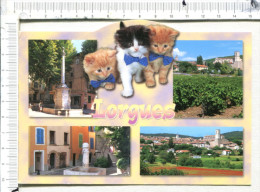 LORGUES -  4 Vues Diverses -  Et  3 Chatons En Illustration - Lorgues