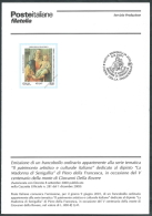 2001 ITALIA BOLLETTINO ILLUSTRATIVO N. 19 PIERO DELLA FRANCESCA - Autres & Non Classés