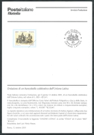 2001 ITALIA BOLLETTINO ILLUSTRATIVO N. 35 UNIONE LATINA - Otros & Sin Clasificación