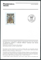 2001 ITALIA BOLLETTINO ILLUSTRATIVO N. 37 SANCTA SANCTORUM - Sonstige & Ohne Zuordnung