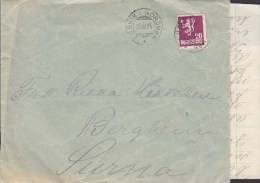 Norway Deluxe LURVIK NORDMØR 1925 Cover Brief BERGHEIM Surna Incl. Original Letter Löwe Lion Wappen Stamp - Brieven En Documenten