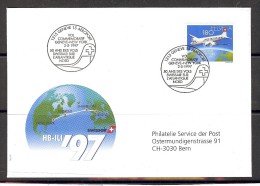 MiNr. 1609 Auf Brief Zum Sonderflug Genf - New York - Erst- U. Sonderflugbriefe