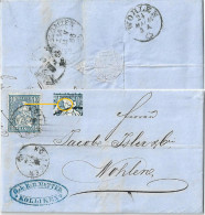 Faltbrief  Kölliken - Wohlen             1866 - Covers & Documents