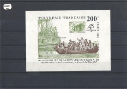 POLYNESIE 1989 - YT BF N° 15 NEUF SANS CHARNIERE ** (MNH) GOMME D'ORIGINE LUXE - Blocks & Sheetlets