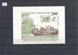 POLYNESIE 1989 - YT BF N° 15 NEUF SANS CHARNIERE ** (MNH) GOMME D'ORIGINE LUXE - Hojas Y Bloques